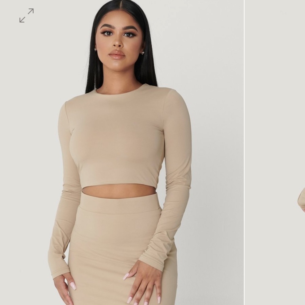 MESHKI Crop Top